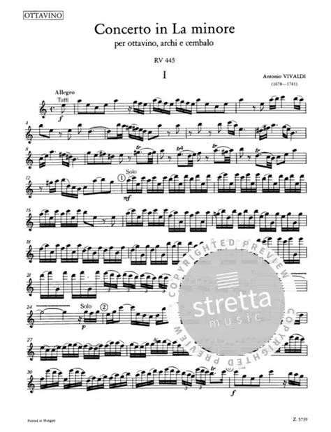 Concerto In La Minore Per Oboe, Archi E CZalo RV
